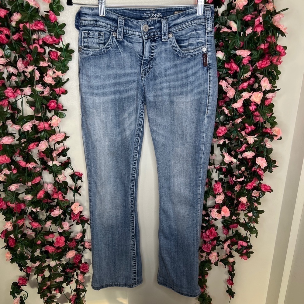 Silver Jeans Suki Bootcut Light Wash Denim Jean Womens 28 Outdoor Streetwear